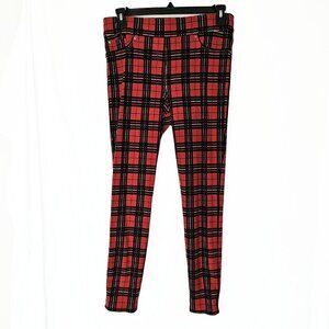 ADX Red Plaid Jeggings